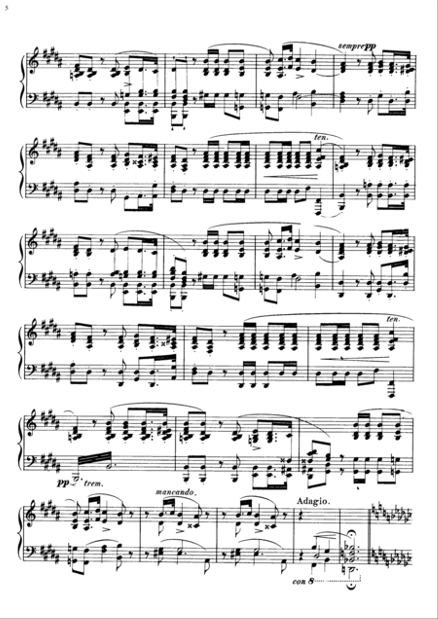 Chopin- Polonaise in E flat minor, Op. 26 No. 2 Chopin- Polonaise in E flat minor, Op. 26 No. 2 Piano Solo scores gallery preview page 5