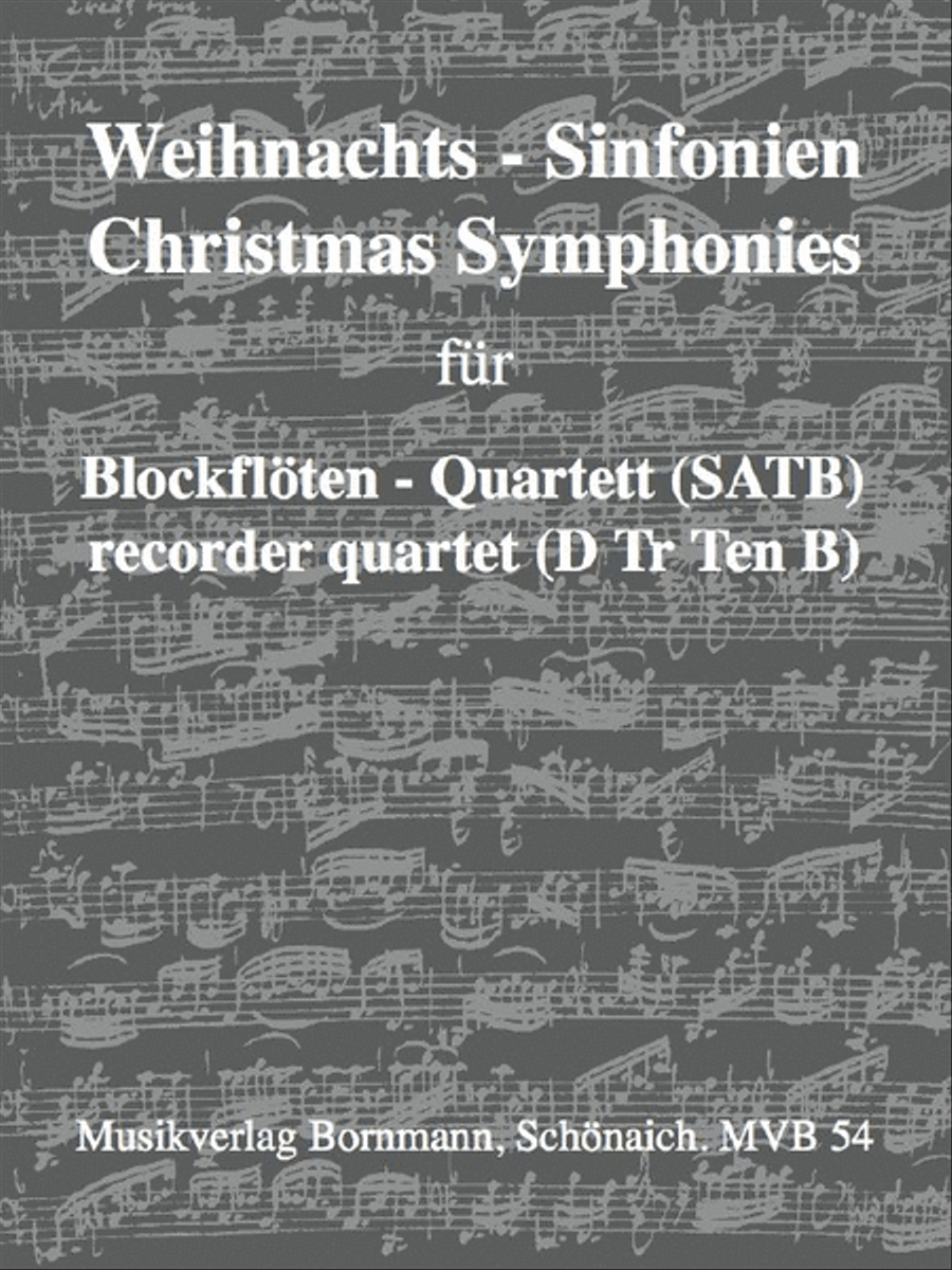 Weihnachtssinfonien. Recorder scores gallery preview page 1