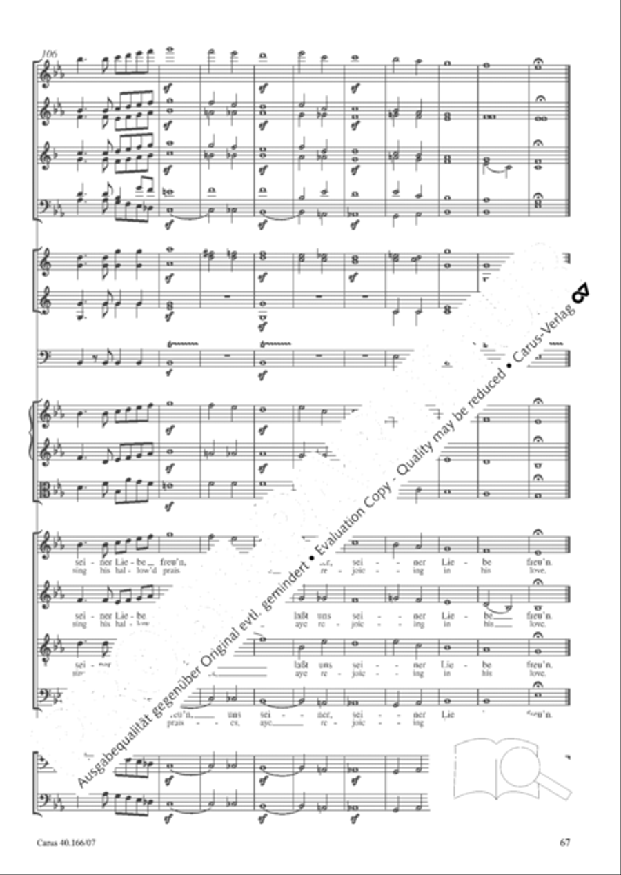 Hymn; Three sacred songs; fugue (Hymne; Drei geistliche Lieder und Fuge) Orchestra scores gallery preview page 68