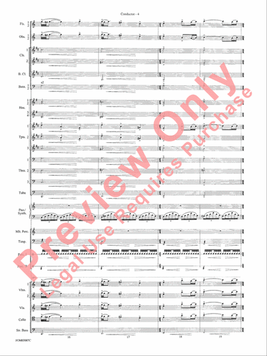 Symphonic Suite from Lord of the Rings: The Two Towers - Conductor Score Full Orchestra scores gallery preview page 6