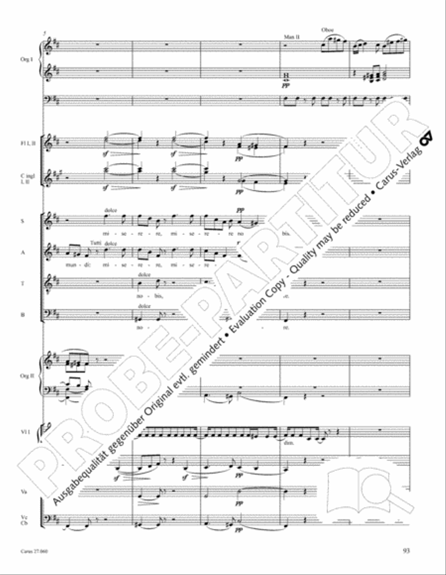 Messe a quatre voix 4-Part scores gallery preview page 104
