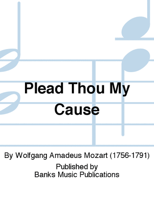 Book cover for Plead Thou My Cause
