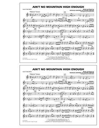 Book cover for Ain't No Mountain High Enough - 3rd Bb Trumpet