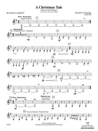 A Christmas Tale: B-flat Bass Clarinet