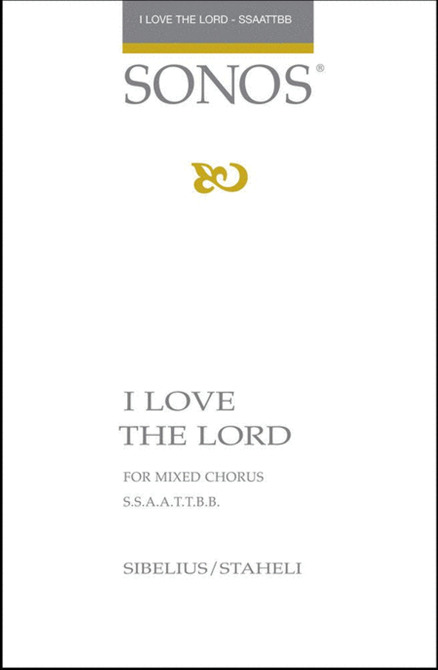 I Love the Lord - SSAATTBB - a cappella image number null