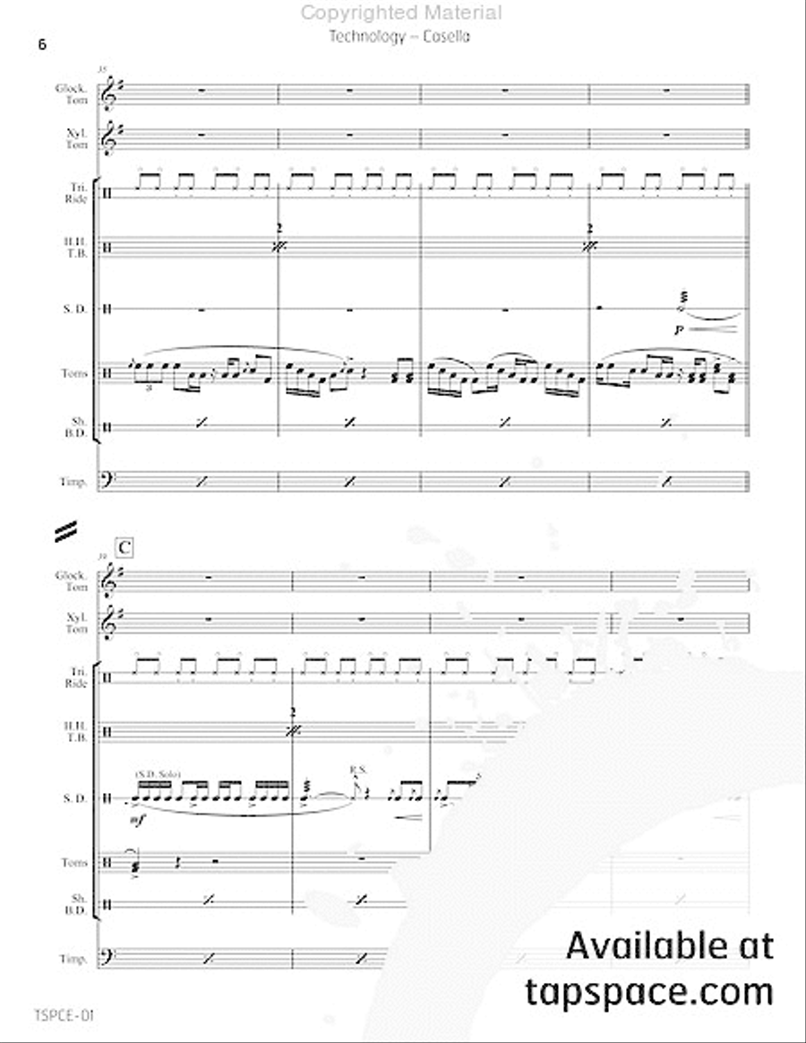 Technology Percussion Ensemble scores gallery preview page 9
