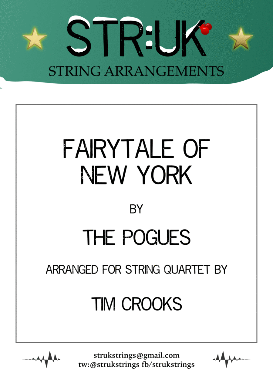 Fairytale Of New York String Quartet scores gallery preview page 1