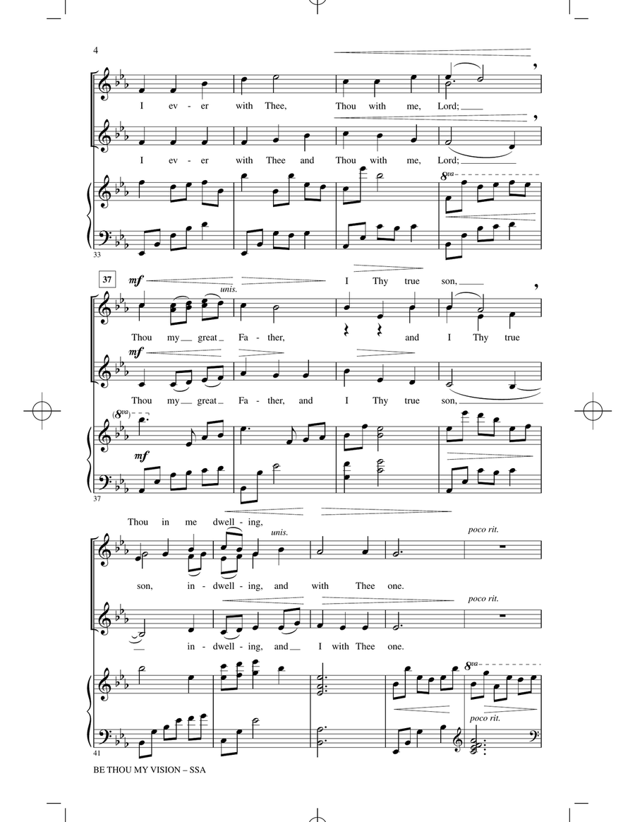 Be Thou My Vision SSA scores gallery preview page 3