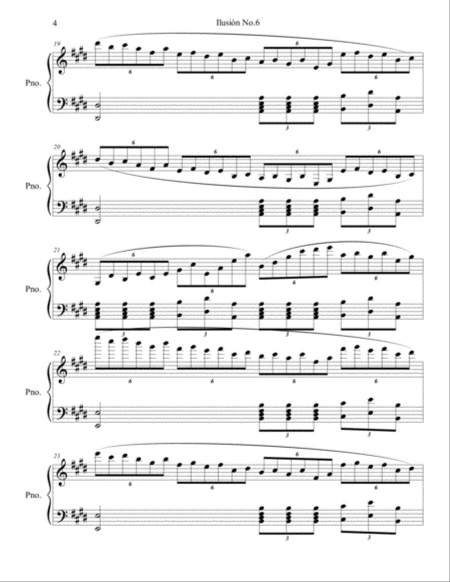 piano ilusion no.6 Piano Solo scores gallery preview page 4