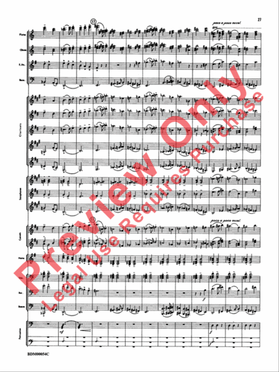 Symphonic Suite Concert Band scores gallery preview page 30