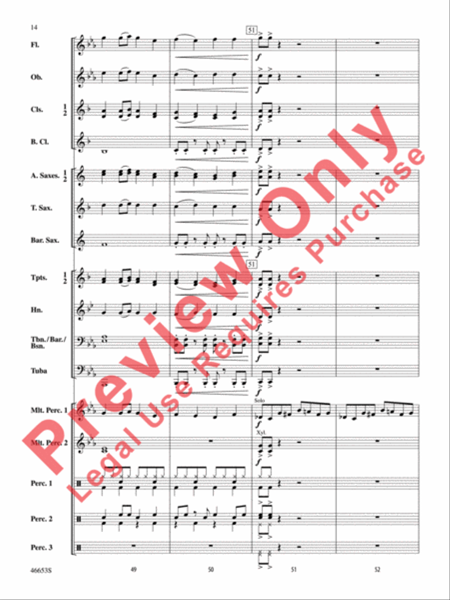 Flash! Flash! Concert Band scores gallery preview page 15