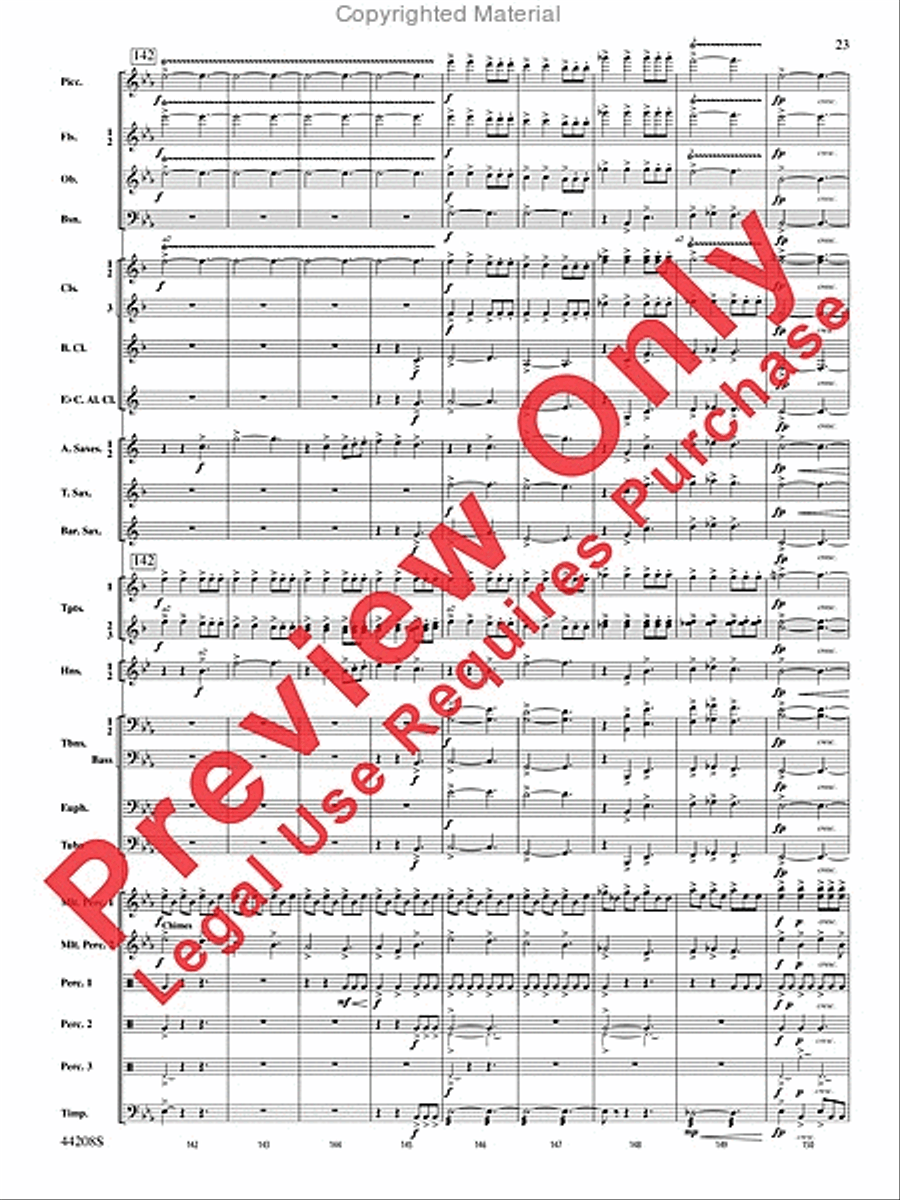 Undecim Concert Band scores gallery preview page 24