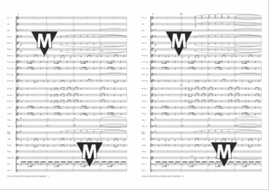 Das Ultimative Xavier Naidoo Medley Concert Band scores gallery preview page 3