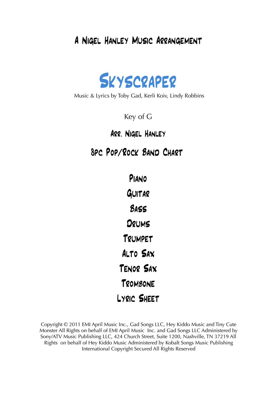 Skyscraper Jazz Ensemble scores gallery preview page 1