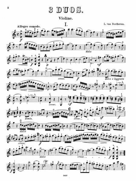 Three Duos for Violin and Cello
