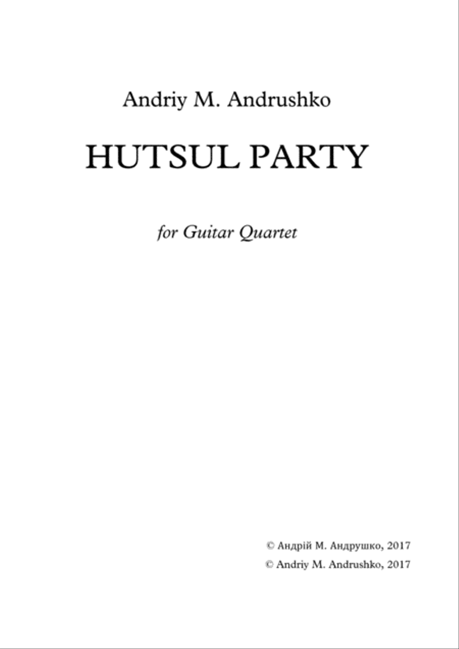 Hutsul Party Guitar Ensemble scores gallery preview page 2