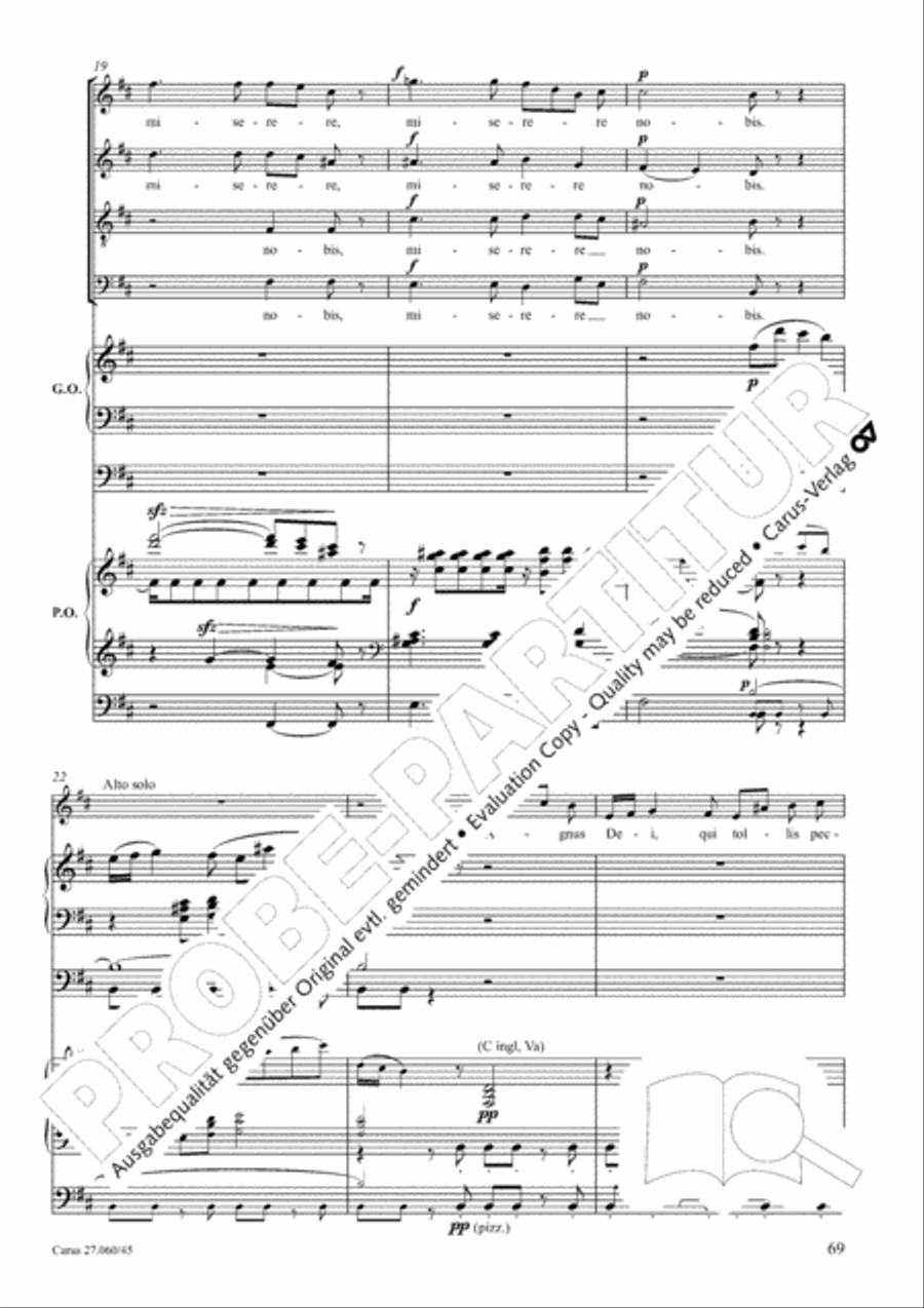 Messe a quatre voix 4-Part scores gallery preview page 70