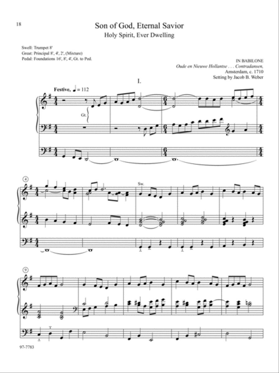 Soli Deo Gloria: Eight Distinctive Chorale Preludes for Every Organist, Set 4 Organ scores gallery preview page 8
