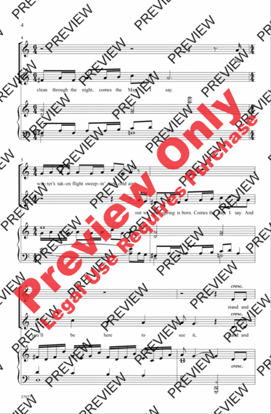 Winter's on the Wing (from The Secret Garden) 2-Part scores gallery preview page 4