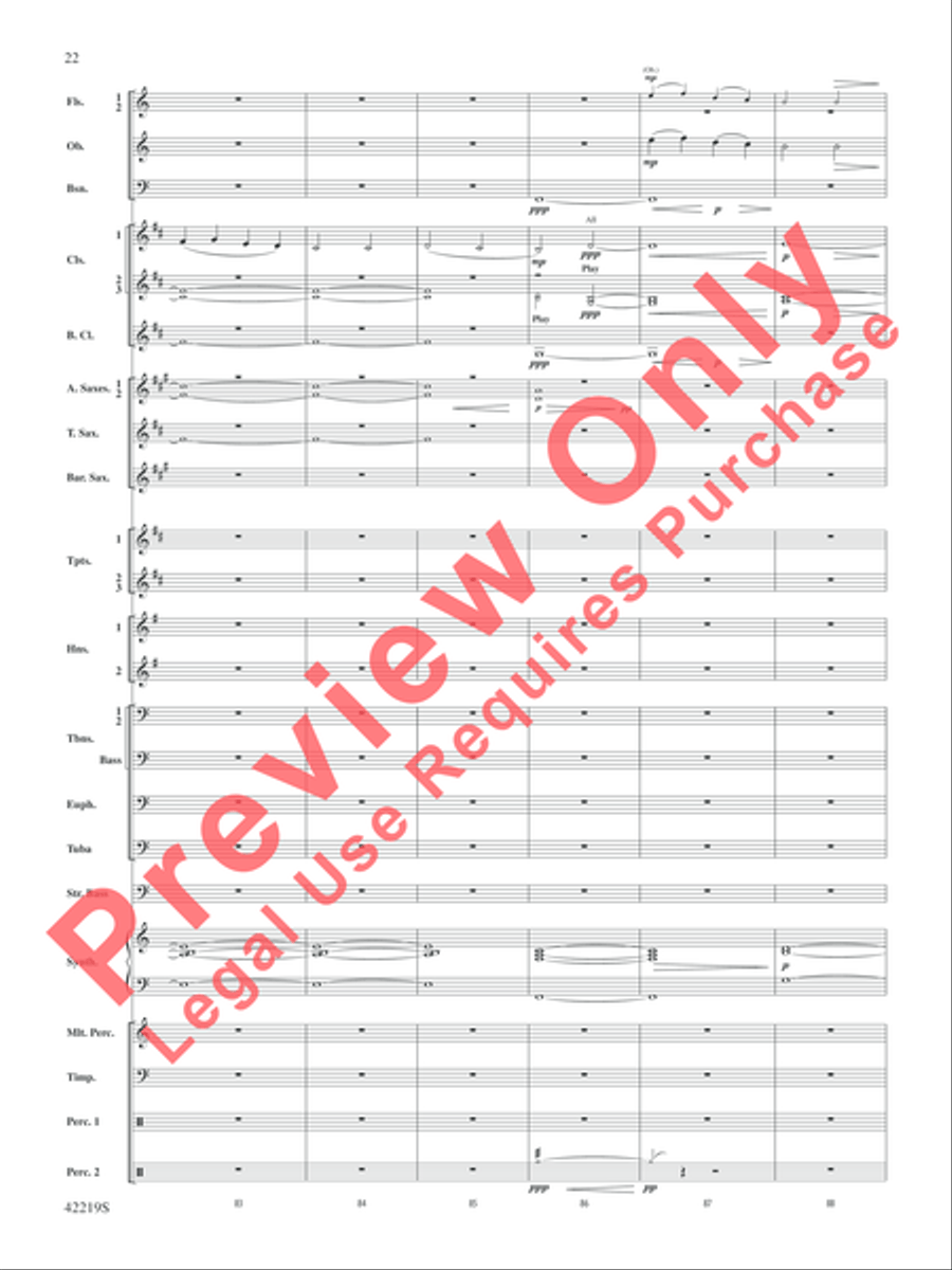 Man of Steel, Suite from Concert Band scores gallery preview page 23