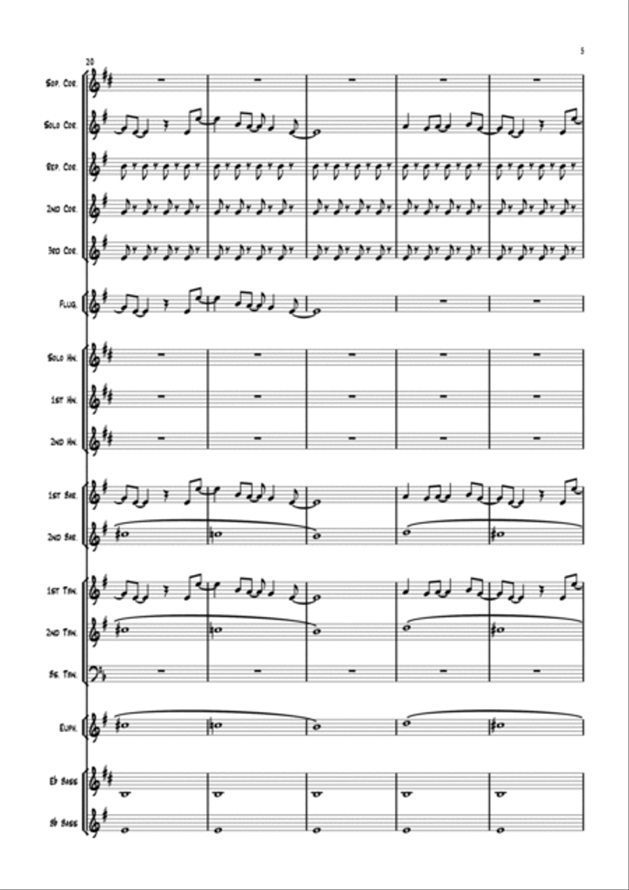 Eleanor Rigby Brass Band scores gallery preview page 5