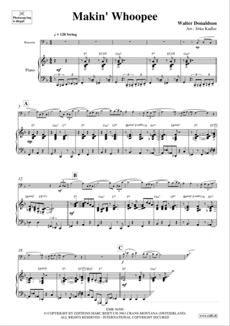 Makin' Whoopee Bassoon Solo scores gallery preview page 4