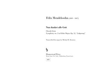 Nun danket alle Gott, from Symphony no. 2, op. 52 (organ transcription)