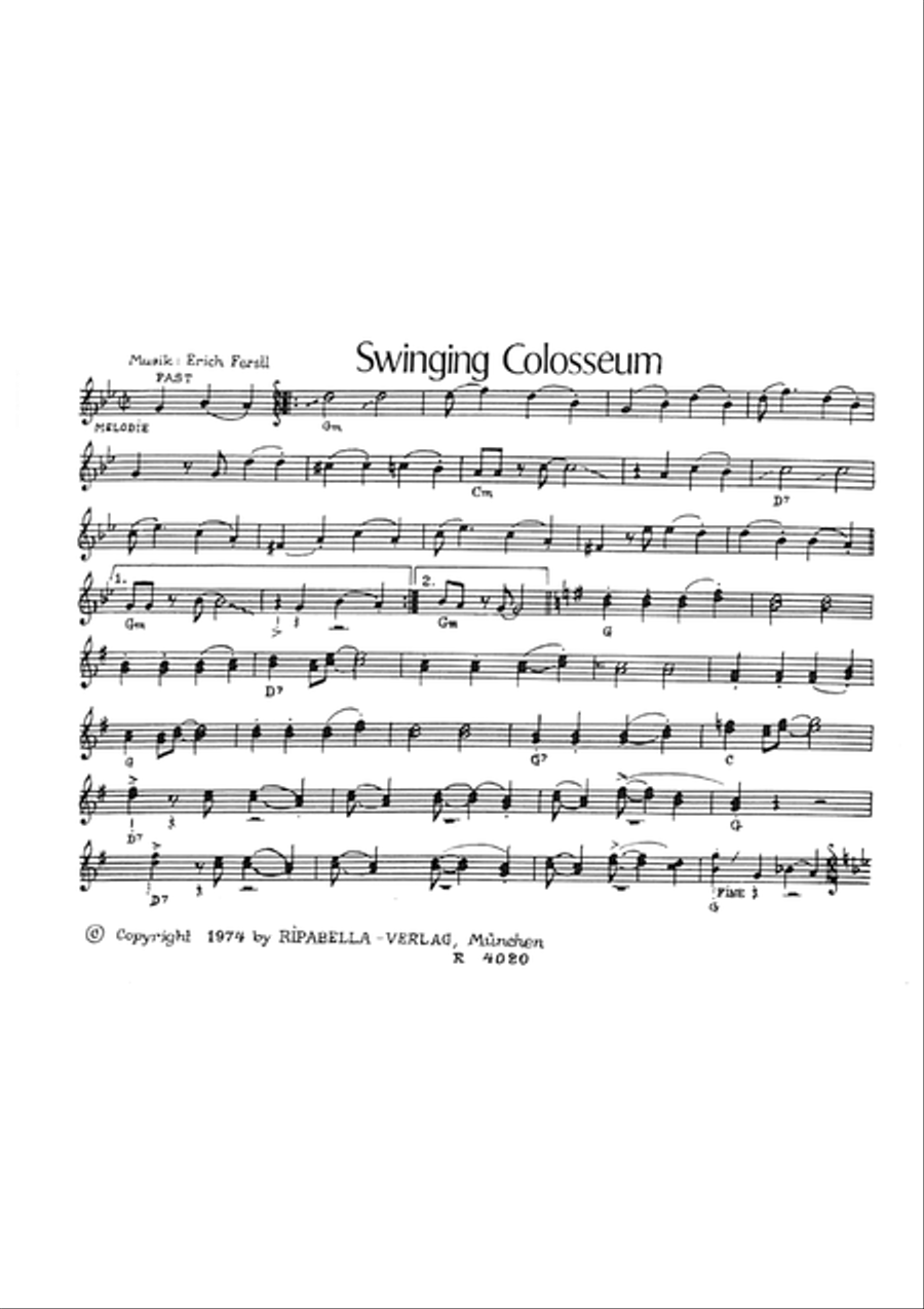 Swinging Colosseum Piano Solo scores gallery preview page 3