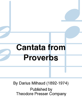 Book cover for Cantata from Proverbs