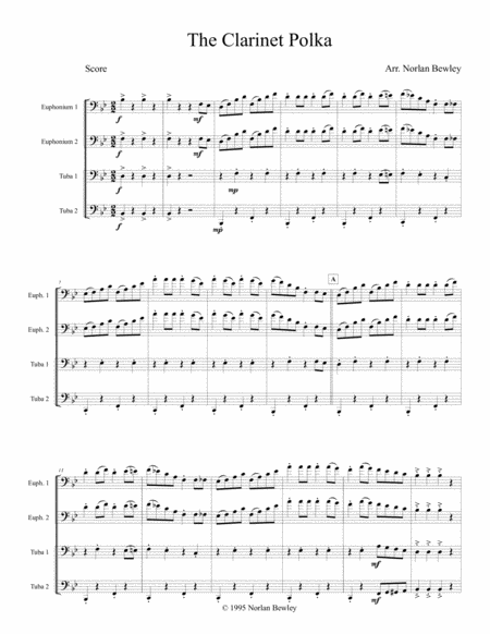 Clarinet Polka - Tuba/Euphonium Quartet image number null