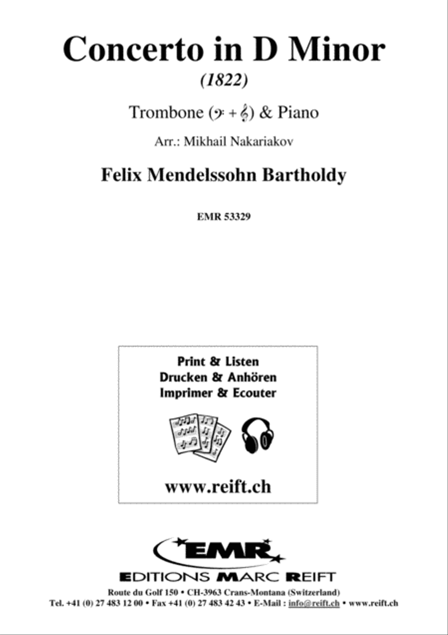 Concerto in D Minor Piano Accompaniment scores gallery preview page 1