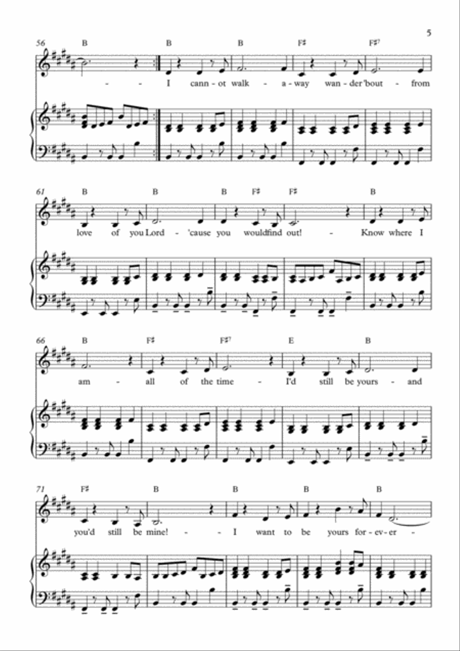 Yours Forever Voice scores gallery preview page 5