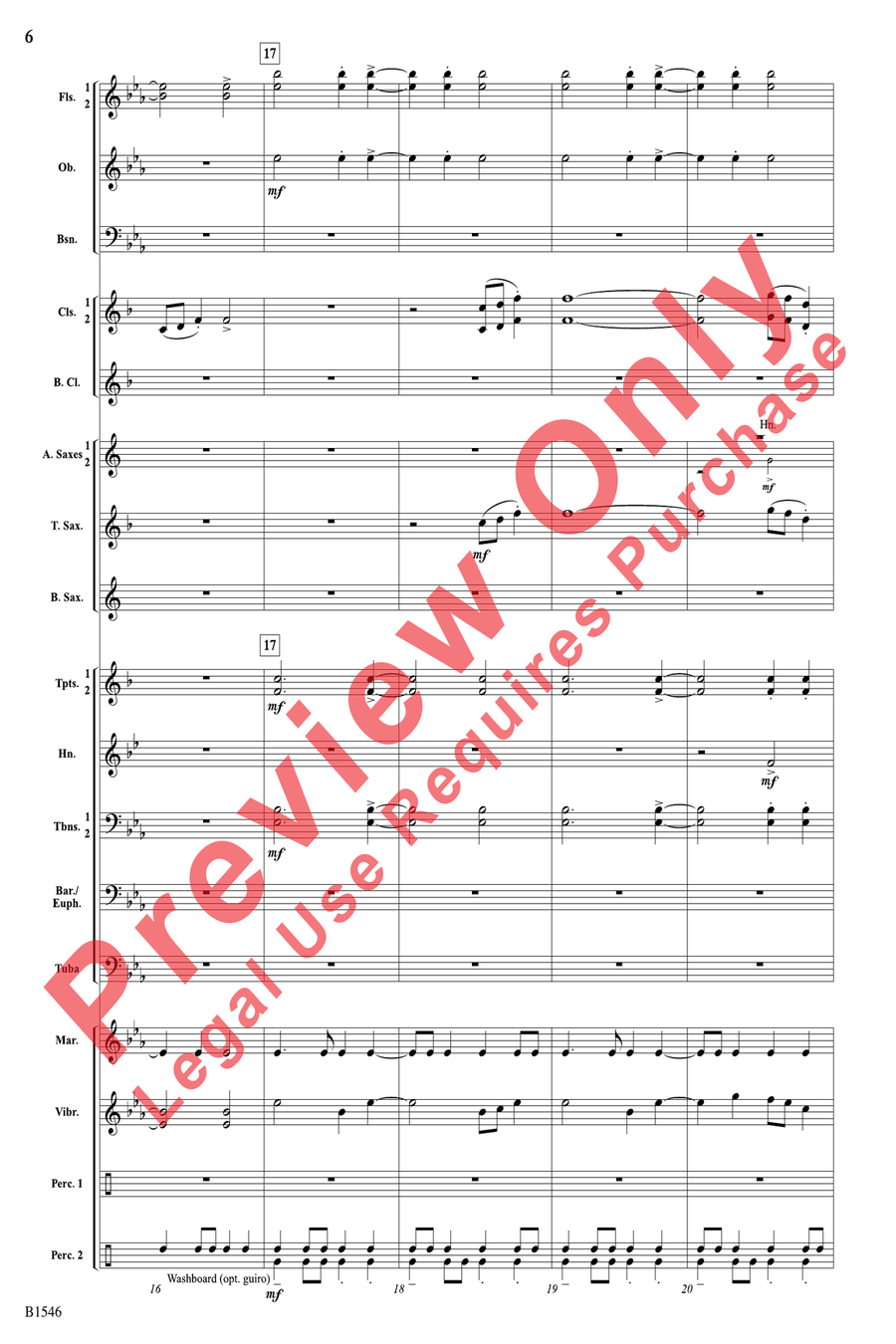 Blue Ridge Reel Blue Ridge Reel Concert Band scores gallery preview page 6