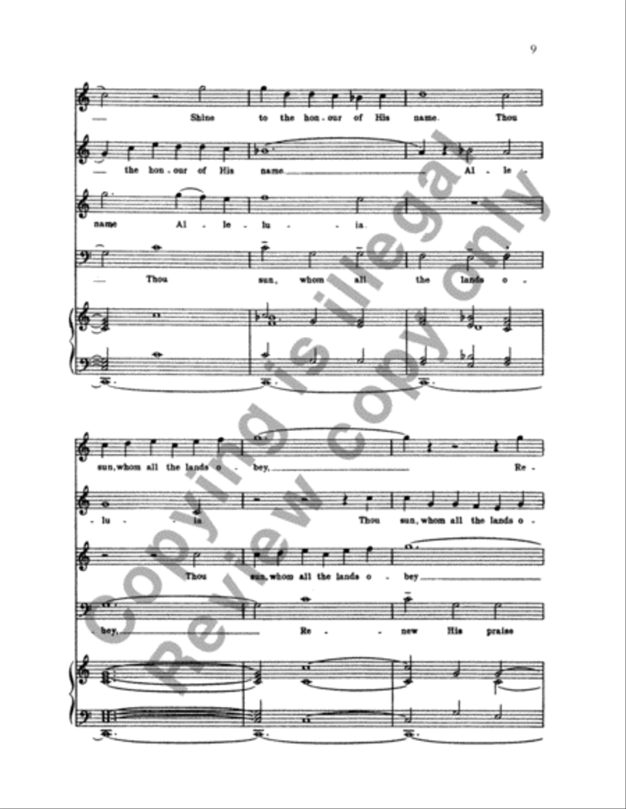 Psalm 148: Lord, Who Hast Made Us (Organ/Vocal Score) 4-Part scores gallery preview page 18