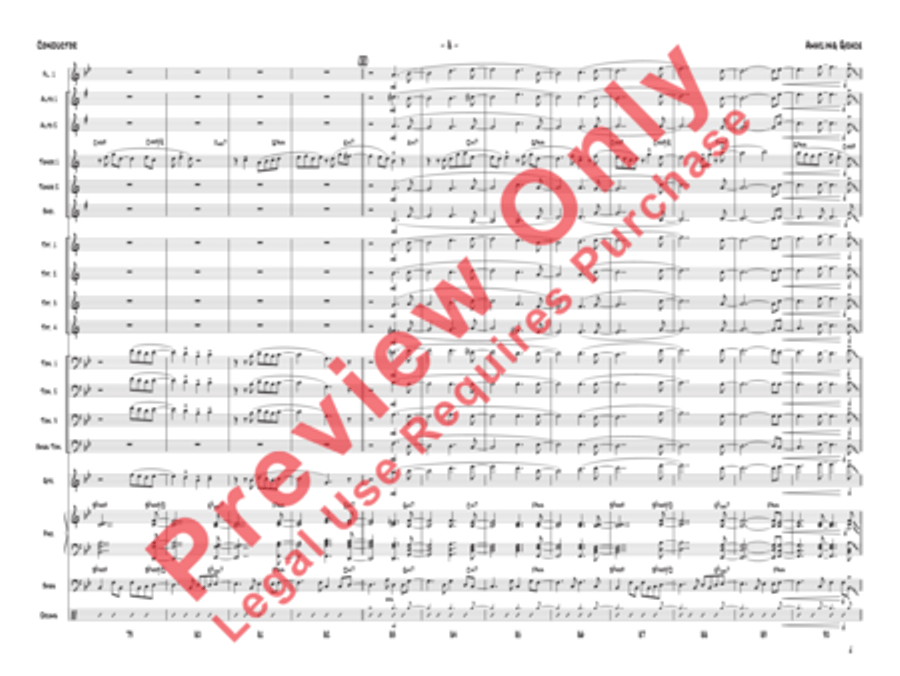 Amazing Grace (Score only) Jazz Ensemble scores gallery preview page 12