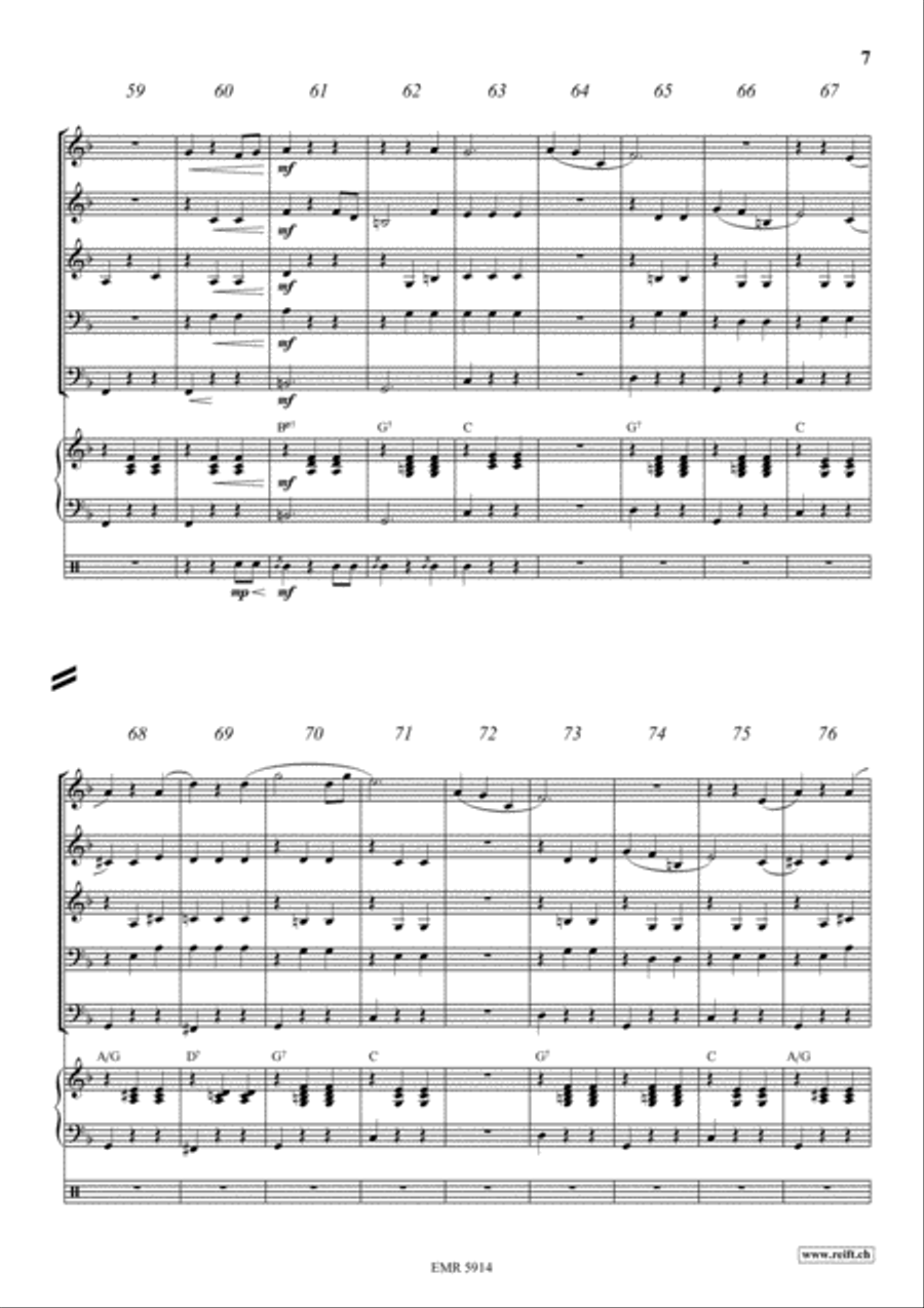 Rosen Aus Dem Suden Rosen Aus Dem Suden Brass Band scores gallery preview page 7