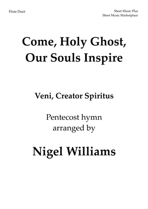 Book cover for Come, Holy Ghost, Our Souls Inspire, for Flute Duet