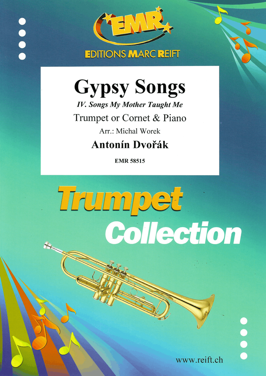 Gypsy Songs by Antonin Dvorak Cornet - Sheet Music