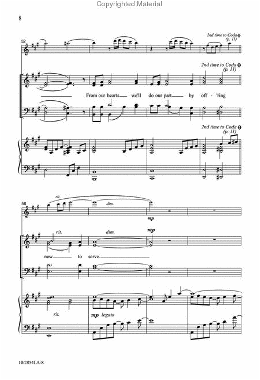 Stewards of Heaven 4-Part scores gallery preview page 8