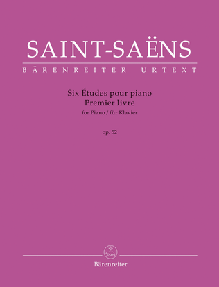 Book cover for Six Études for Piano, op. 52