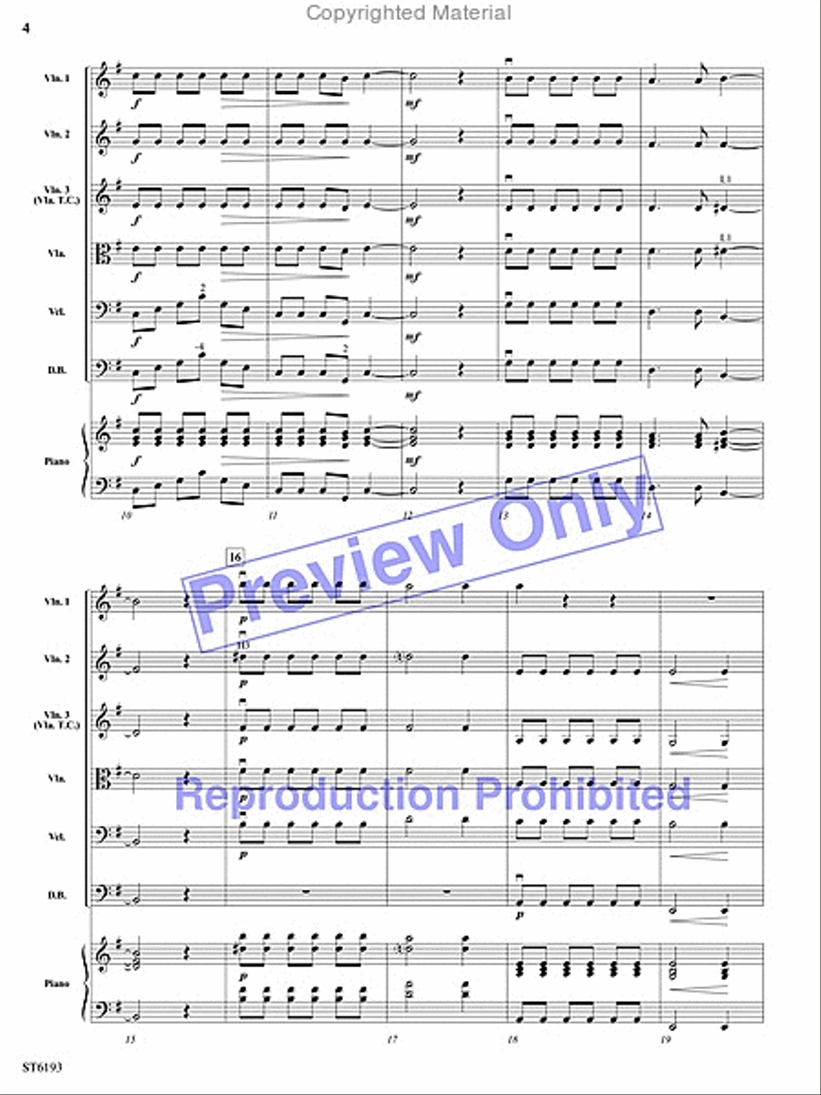 1812 Overture String Orchestra scores gallery preview page 3