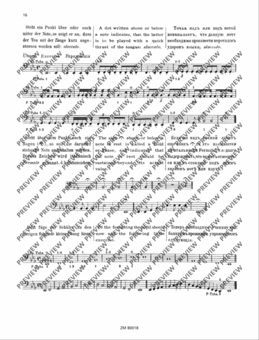 Self-instructor for the tuba in F, E flat (Helicon) Tuba scores gallery preview page 17