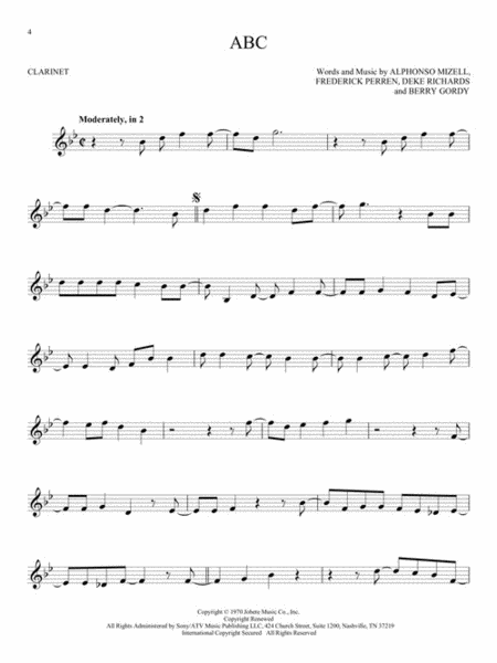 101 Popular Songs by Various Clarinet Solo - Sheet Music