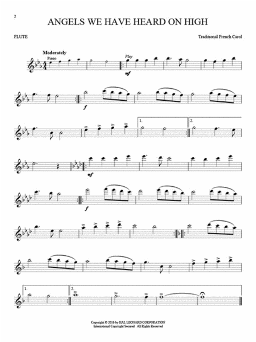 Christmas Classics for Flute Flute Solo scores gallery preview page 3