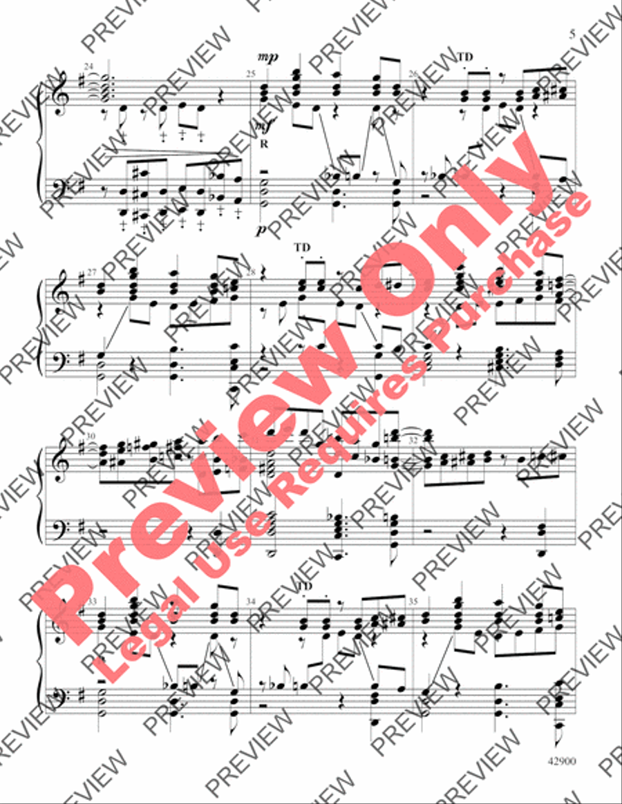 Jingle Bell Samba Handbell Choir scores gallery preview page 5