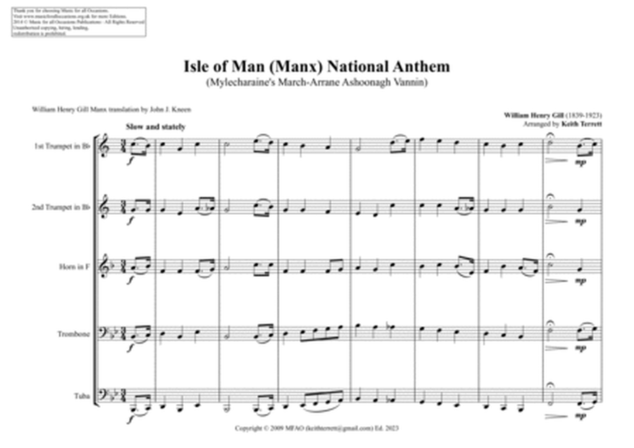 Isle of Man National Anthem for Brass Quintet image number null
