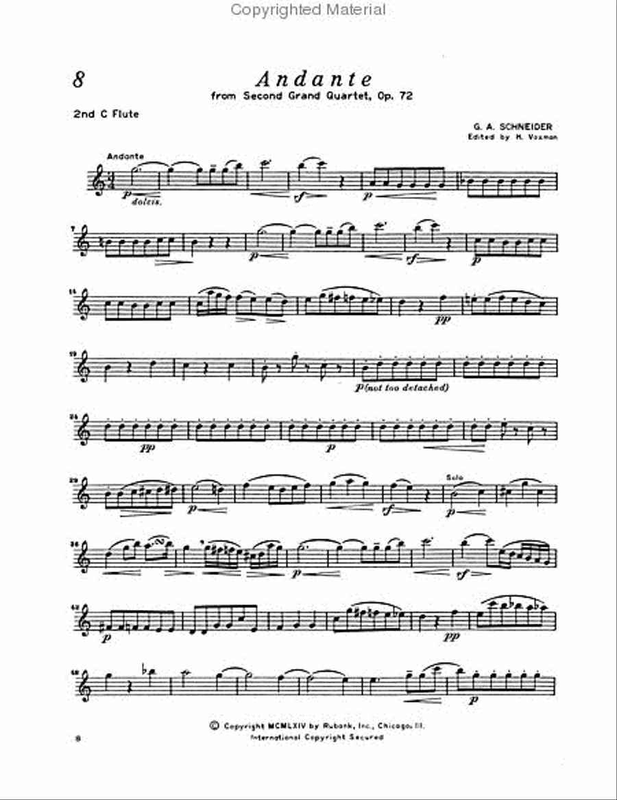 Quartet Repertoire for Flute Flute Quartet scores gallery preview page 3