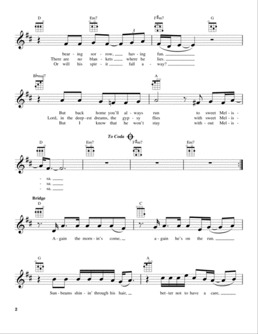 Melissa Melissa Ukulele scores gallery preview page 2