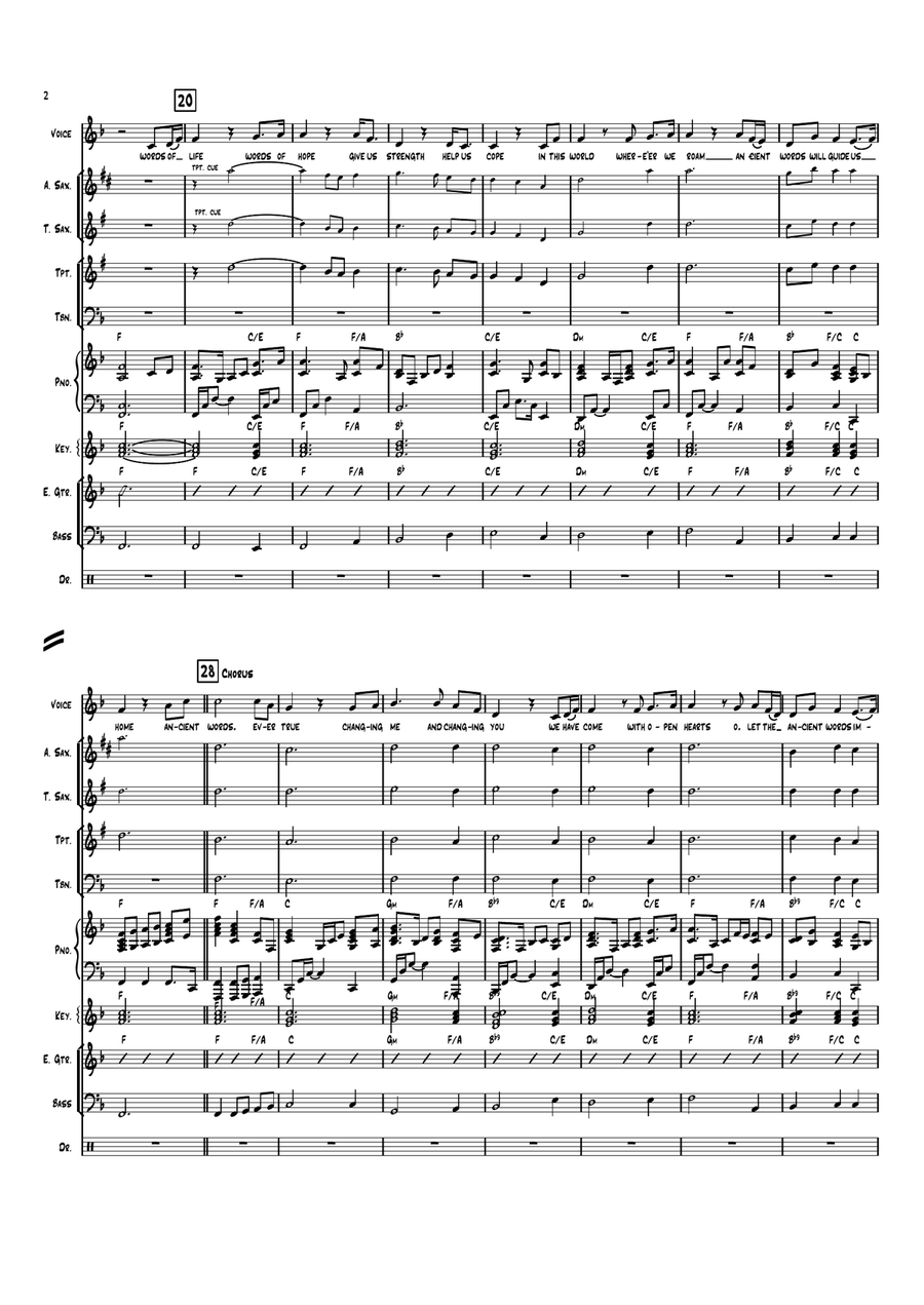 Ancient Words Large Ensemble scores gallery preview page 2