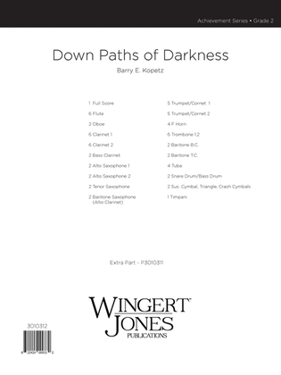 Down Paths Of Darkness - Full Score